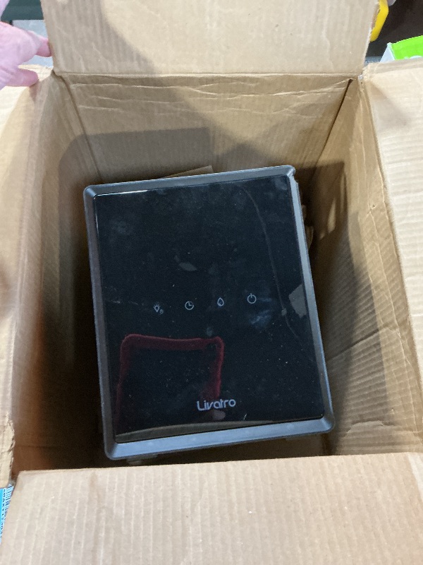 Photo 1 of ***no power cord**8   Livatro Stainless Steel Humidifier, 3L Warm Mist Humidifier, Easy Clean with Warm Steam Humidifier, Healthy Air Mist Humidifiers for Bedroom Living Room, with Sleep Mode and Auto-off Setting