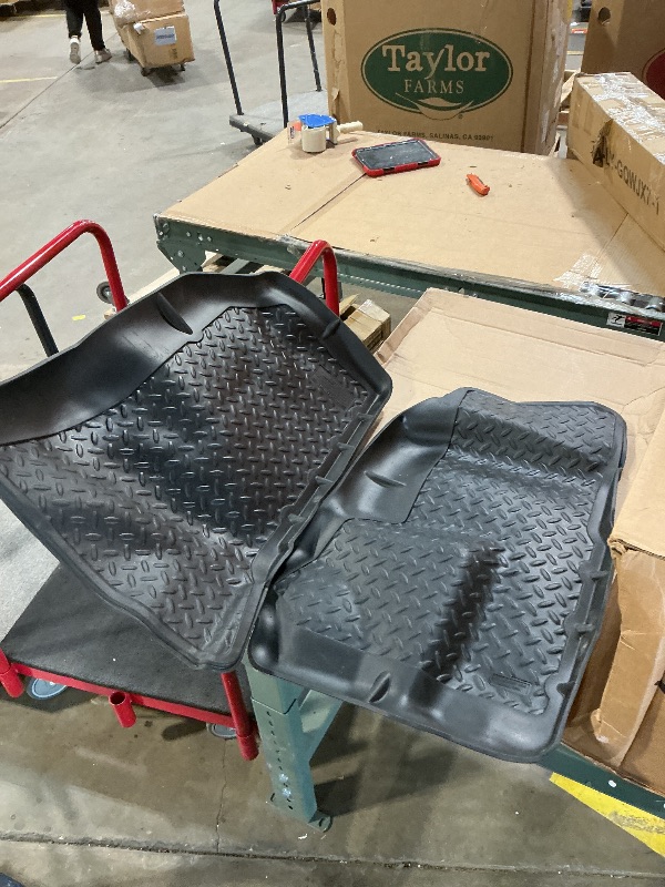 Photo 1 of **BENT**Husky Liners Classic Style Series | 1995-1999 Chevrolet Blazer RWD, GMC Jimmy RWD, GMC Sonoma RWD, 1995-2003 Chevrolet S10 & RWD, 1995-2004 GMC Sonoma | Front Floor Liners, Black | 31601