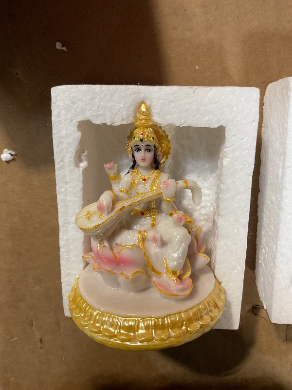 Photo 1 of * PLEASE alikiki Indian God Lord Ganesha Statue - 4.1”H Multicolor Hindu Idol Ganesh for Car Dashboard Decor India Murit Home Office Mandir Temple Altar Pooja Item Diwali Puja Gifts