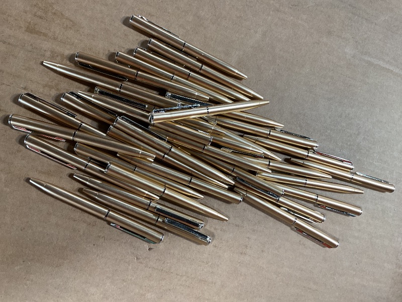 Photo 1 of * 34 ONLY * Teling 36 Pcs Small Ballpoint Pen Mini Pens Bulk 4 Inch Short Tiny Small Writing Tool Black Ink for Pocket Notebook Notepads School Office(Champagne,Classic Style)