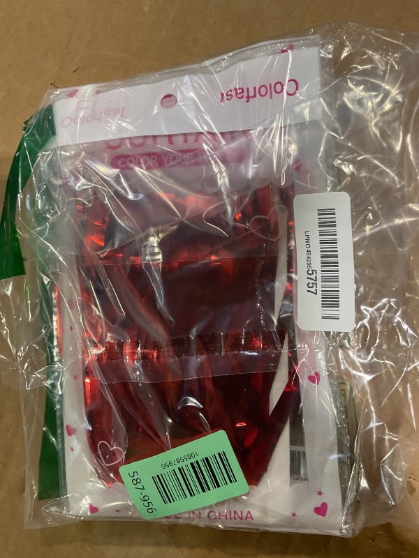 Photo 1 of 2 Pack Foil Curtain Backdrop Red Metallic Tinsel Foil Fringe Curtains Photo Booth Props for Birthday Wedding Engagement Baby Shower Bachelorette Christmas Holiday Celebration Party Decorations