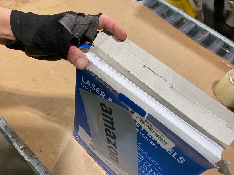 Photo 1 of 1 3/4" X 2/3" Matte White Printable Labels for Inkjet and Laser Printers - 100 Sheets, 6000 Custom Stickers for Return Address Labels, Price Tags, File Folders - Spartan Industrial Template R003