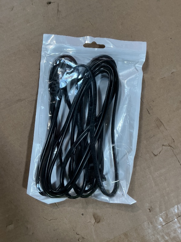 View 2 of 10Ft 2 Prong Power Cord Plug for Sony SRS-XP500 SRS-XP700 SRS-RA3000 XB72 GTK-XB60 XB90 XB5 XB7 MHC-V13 V71 Speaker, Samsung 24 32 40 43 48 49 50 55 60 65 75 inch TV Replacement Charger Charging Cable