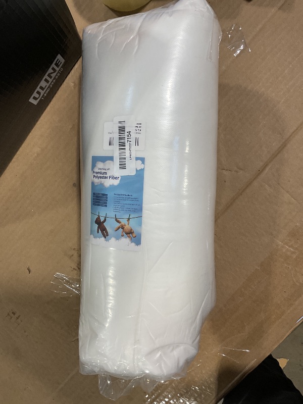 Photo 1 of 2.2 LB / 35.3 Ounce Premium Polyester Fiber Stuffing for Stuffed Animals, Pillows, Quilts, Paddings, Pouf, Fiberfill, Stuffing, Machine Washable, White