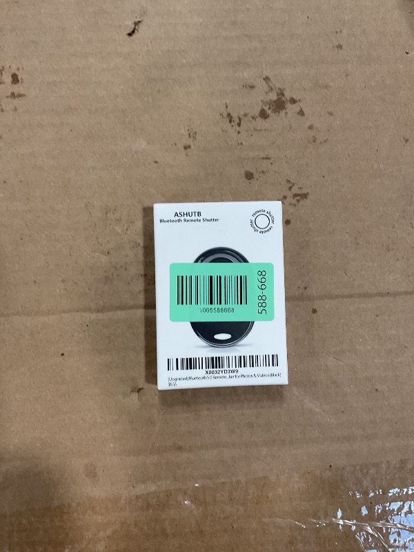 Photo 1 of [Upgraded] Bluetooth 5.0 Remote Shutter for iPhone & Android Camera Wireless Remote Control Selfie Button for iPad iPod Tablet, HD Selfie Clicker for Photos & Videos (Black)