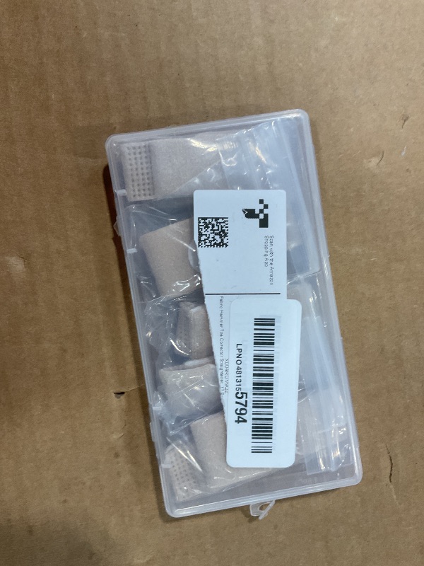 Photo 1 of 12 Pack Fabric Hammer Toe Corrector Straightener, Reusable Broken Toe Tape Buddy Straps Wraps Splints Lined with a Cushioning Latex Foam Layer for Crooked Bent Toes Support Protector(1 Inch Wide)