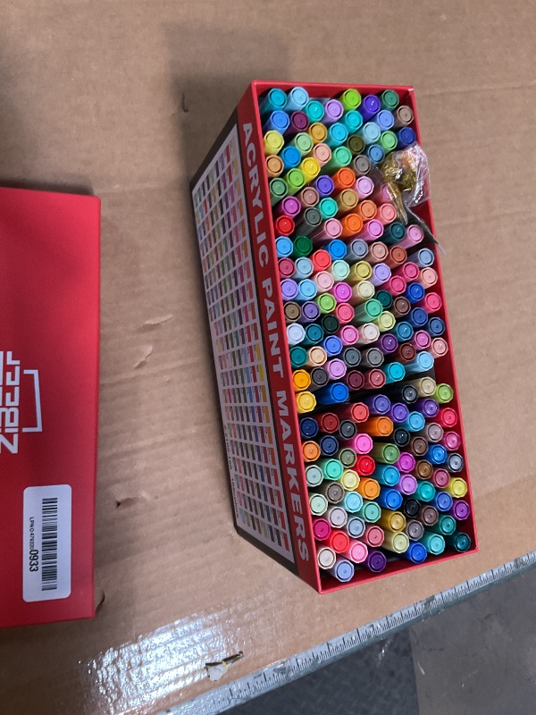 Photo 1 of 168 Colors Acrylic Paint Markers and ACRYLIAC PAINT PENS for Rock, Wood, Fabric, Glass, Canvas – Paint Marker and paint pens, acrylic Markers for Coloring Books & DIY Crafts