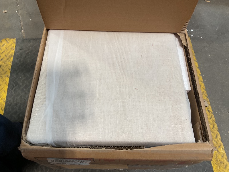 Photo 1 of *** BOX 2 ONLY ***Christopher Knight Home Lanet Linen Upholstered King Size Bed Frame with Headboard, Modern King Bed Frame and Headboard, Wooden Slats Support, Easy Assembly, No Box Spring Needed, Beige