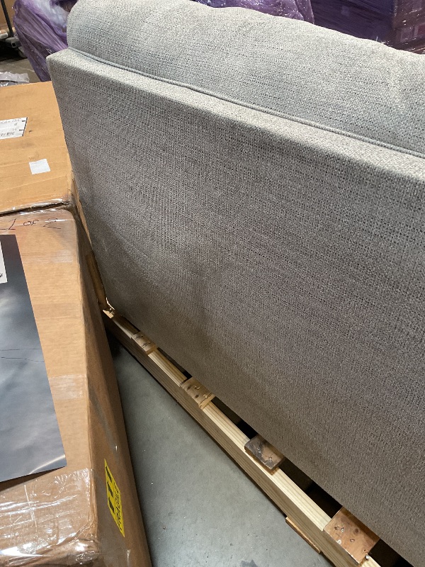 Photo 1 of *** USED, DIRTY FROM TRANSPORT, DAMAGED***Signature Design by Ashley Mahoney Contemporary 2-in-1 Tufted Sofa Sleeper with Folding Gel Memory Foam Mattress, Full, Beige