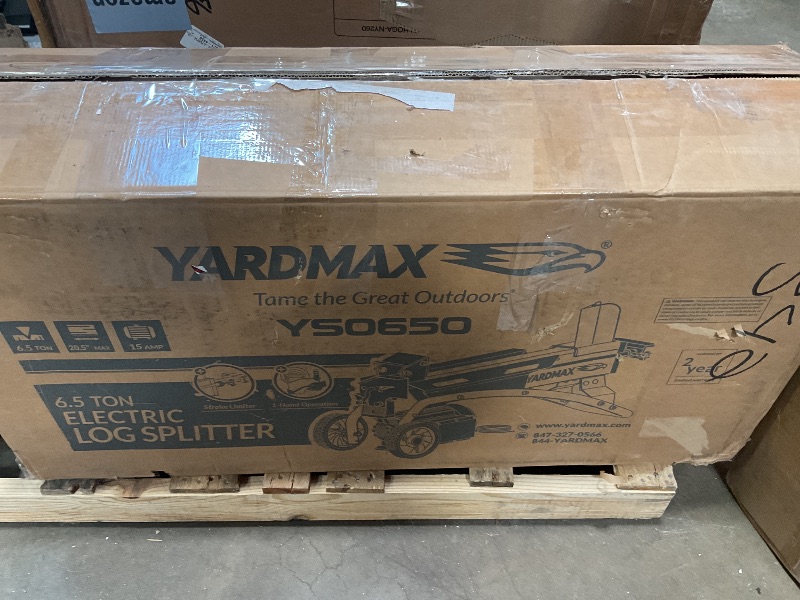 Photo 1 of *** USED ***YARDMAX YS0650 6.5 Ton Electric Log Splitter