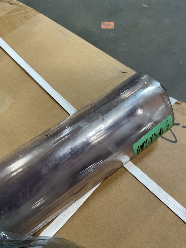 Photo 1 of **DIRT FROM TRANSPORT **1.5mm Thick Square Clear Vinyl Table Cover Protector 60x60 Inch Plastic PVC Table Pad for Dining Room Table Screen Cover Mat Heavy Duty Table Protector Clear Sofa Bedside Table Protector Waterproof