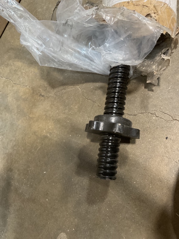 Photo 1 of **SCRAPES ON END**Black 6ft threaded Barbell