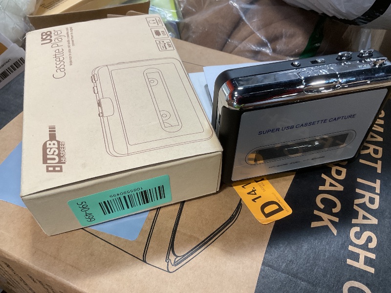 Photo 1 of **PLAYER ONLY**Personal Cassette Player, Convert Tape to MP3 Digital, Walkmaner Portable Tape Recorder with Auto-Reverse, Headphone Jack