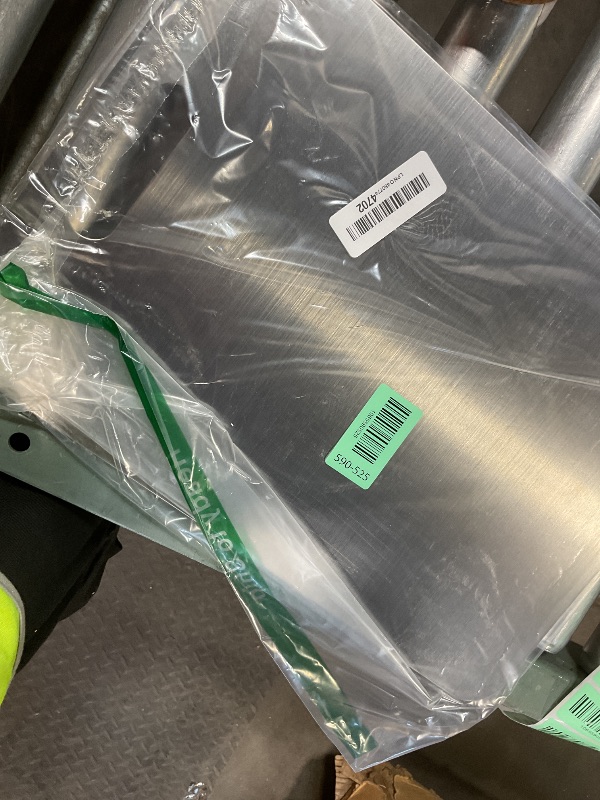 Photo 1 of **1 BOARD ONLY**Katuchef Titanium Cutting Board - Upgraded 100% Pure Titanium Cutting Boards for Kitchen Non Toxic, Double-Grade Hygiene Durable Non Moldy Dishwasher Safe Meat Fruit Metal Board (1PC 11 * 15.5 Inch)