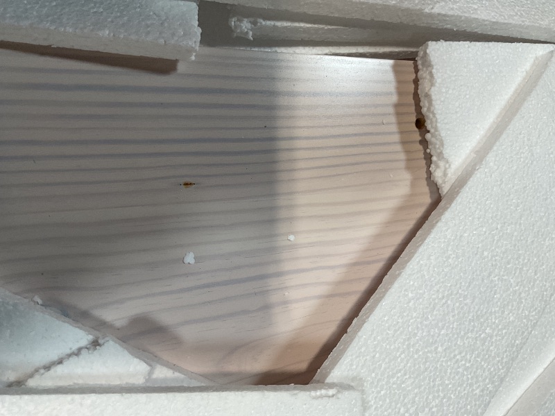 Photo 1 of **** MINOR SCRATCHES ***Gracava Breakfast Nook Table Set for Kitchen - Bench Seating for Dining Room with Space Saving Solid Wood L Shaped Corner Dining Table Set Apartment for 4 to 6 People - White Brown