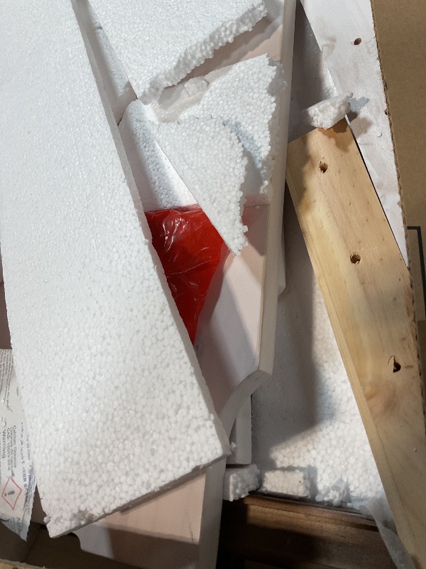 Photo 1 of **** MINOR SCRATCHES ***Gracava Breakfast Nook Table Set for Kitchen - Bench Seating for Dining Room with Space Saving Solid Wood L Shaped Corner Dining Table Set Apartment for 4 to 6 People - White Brown