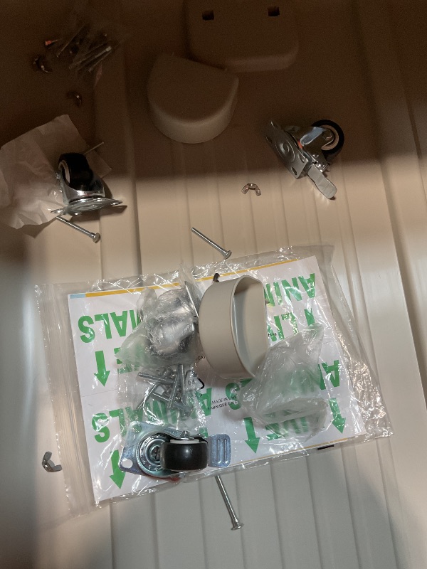 Photo 1 of *** SCREWS MAY BE MISSING *** SportPet Designs Plastic Kennels Rolling Plastic Airline Approved Wire Door Travel Dog Crate, XXX-Large, Gray