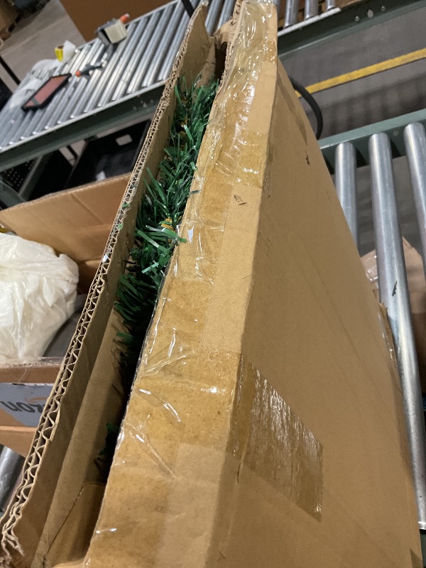 Photo 1 of 24 Inch Christmas Wreath for Front Door - Farmhouse Holiday Decor for Indoors and Outdoors, No Light