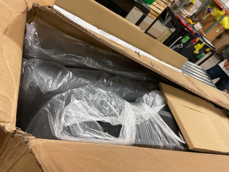 Photo 1 of *** THREE OF SIX ***VECELO Upholstered Dining Chairs Set of 6, Modern Fabric and Solid Wood Legs &High Back for Kitchen/Living Room- Dark Gray