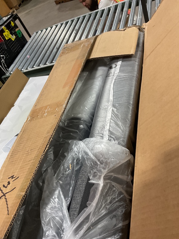 Photo 1 of *** THREE OF SIX ***VECELO Upholstered Dining Chairs Set of 6, Modern Fabric and Solid Wood Legs &High Back for Kitchen/Living Room- Dark Gray