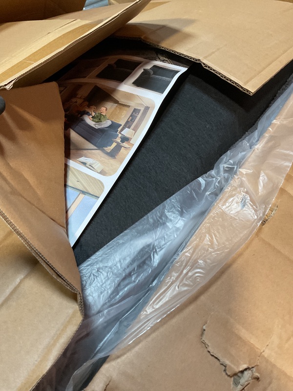 Photo 1 of **SELLING FOR PARTS AS PARTIAL SET. ONE BOX OF FOUR. **Vesgantti 108" Modular Sectional Sofa, Comfy Cloud Couch with Movable Ottoman Deep Seat Corduroy L Shaped Modular Sofa, Sectional Couches for Living Room, Bedroom and Apartment, Gray