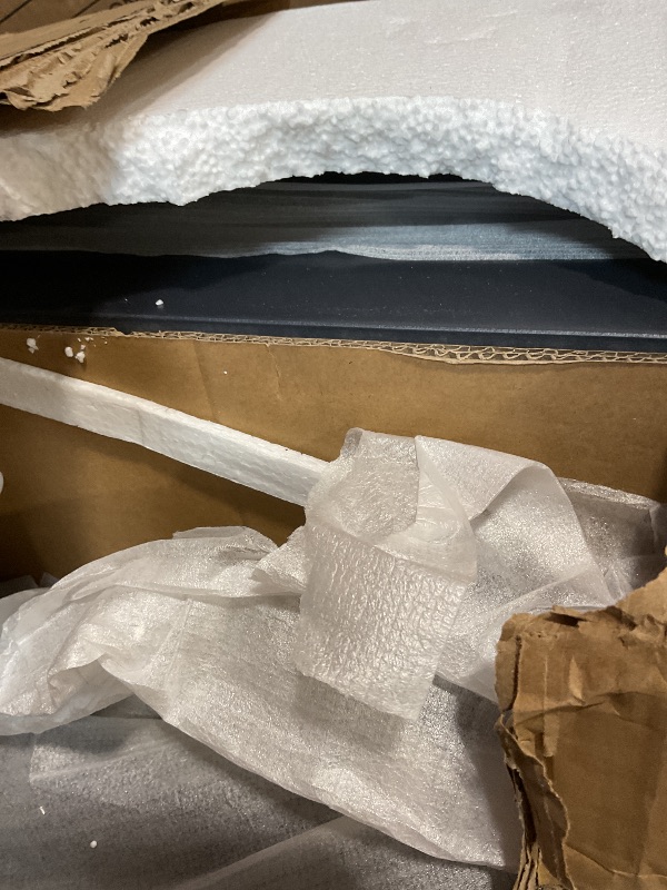 Photo 1 of **SCRAPE DAMAGE**Crosley Furniture Seaside Hall Tree with Shoe Rack Bench and Coat Hooks for Hanging Storage, Distressed Navy