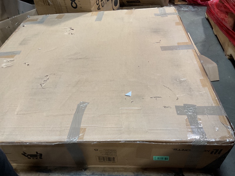 Photo 1 of **TEAR DAMAGE**Barrington Charleston 10 Player Folding Poker Table, Oval Card Table, Casino Style Tournament Poker Table with Padded Rails and Cup Holders