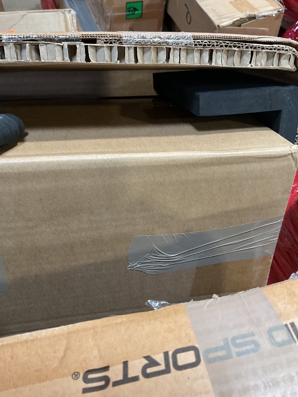 Photo 1 of **TEAR DAMAGE**Barrington Charleston 10 Player Folding Poker Table, Oval Card Table, Casino Style Tournament Poker Table with Padded Rails and Cup Holders