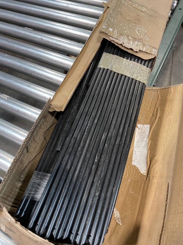 Photo 1 of **DIRT**VEVOR Bottom Locking Privacy Slats, Double-Wall Vertical Bottom-Locking Slats for Chain-Link Fence, High-Density HDPE Chain Link Slats Ideally Fit 6' High Fence for Garden, Farm, Sports Field(Black)