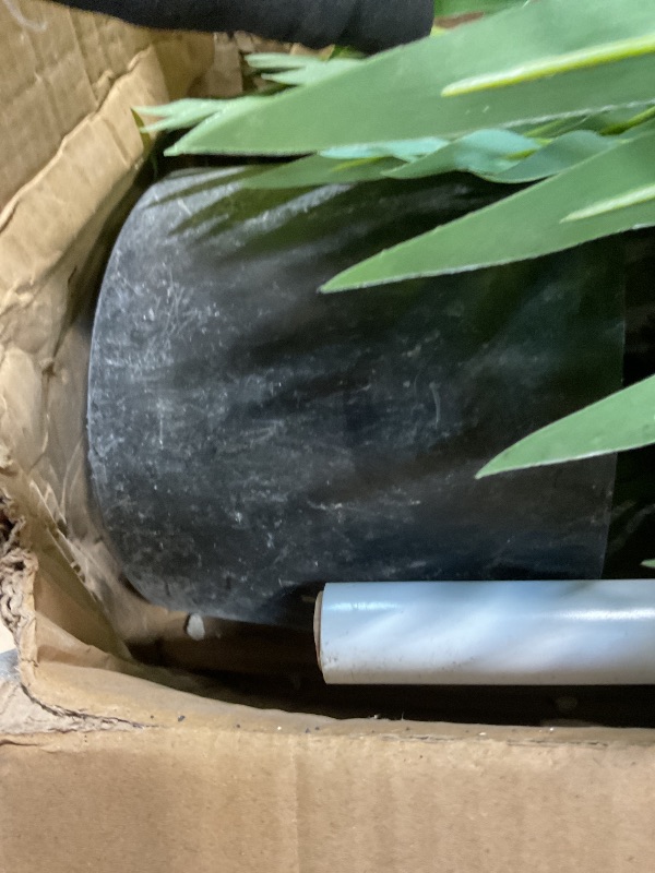 Photo 1 of **DIRT**Erimda 9.1FT Artificial Phoenix Palm Tree Artificial Plants Indoor Outdoor Large Faux Coconut Silk Palm Tree Tropical Fake Tree Faux Sago Palm Plant for Modern Farmhouse Yard Outside Patio Poolside