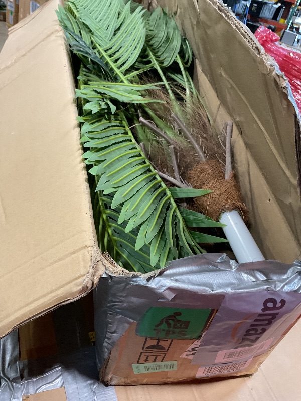 Photo 1 of **DIRT**Erimda 9.1FT Artificial Phoenix Palm Tree Artificial Plants Indoor Outdoor Large Faux Coconut Silk Palm Tree Tropical Fake Tree Faux Sago Palm Plant for Modern Farmhouse Yard Outside Patio Poolside