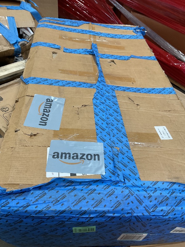 Photo 1 of **MINOR DAMAGE TO CORNERS**Tribesigns 8FT Conference Table, 94.49 L x 47.24 W x 29.53 H Inches Large Meeting Podcast Table for 10 People, Business Style Wooden Training Table with Strong Metal Frame for Office Conference