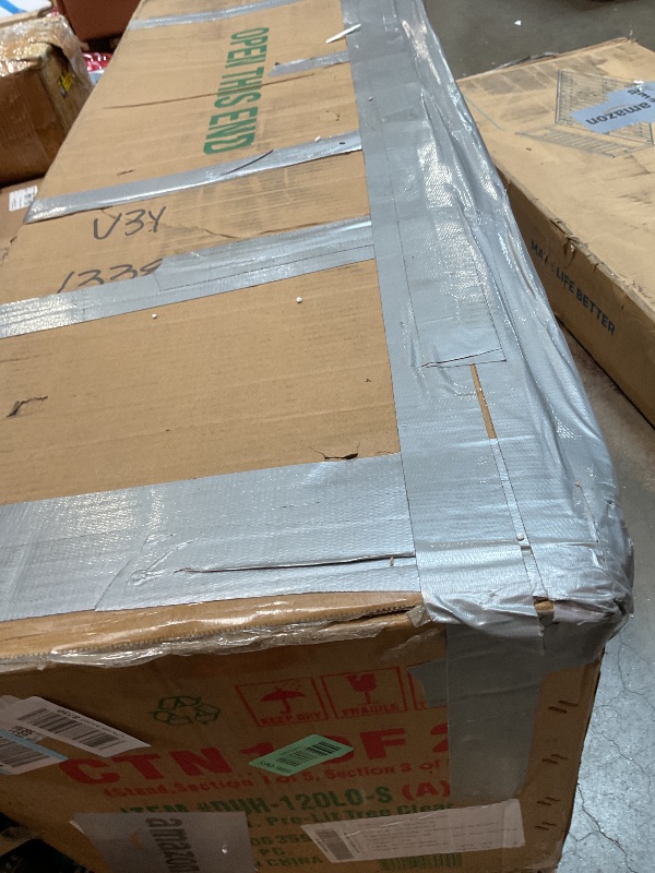 Photo 1 of **2 BOXES**National Tree Company 12 ft Pre-Lit Dunhill Fir Artificial Christmas Tree, 1,500 Clear Lights, 7,794 Tips, Includes Stand, Green