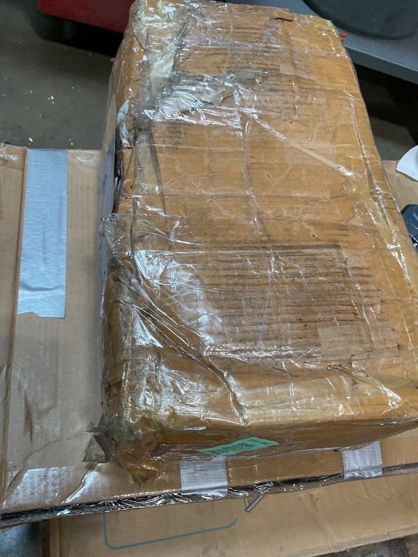 Photo 1 of **MAJOR DAMAGE. SINGLE ONE ONLY. SELLING FOR PARTS**CAP 90 LB Rubber Coated Hex Dumbbell Hand Weight - Pair | Chrome Handle