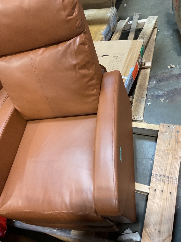 Photo 1 of **SCRAPE. MISSING A LEG**BestMassage | Recliner Chair | No Massage Function | Pu Tan | with Lumbar Support, Adjustable Push Back, Wide Armrests, Footrest & Padded Seat | Easy Assembly | for Living Room, Home Theatre
