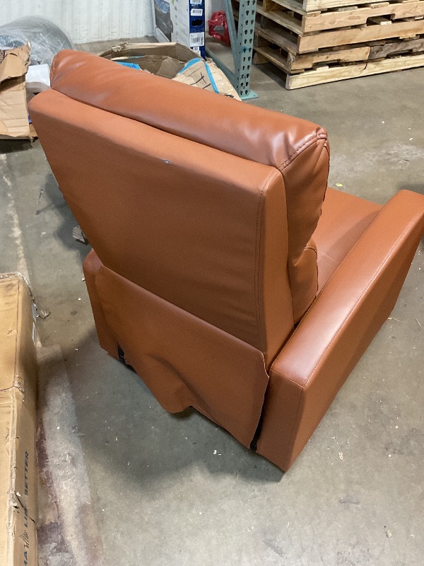 Photo 1 of **SCRAPE. MISSING A LEG**BestMassage | Recliner Chair | No Massage Function | Pu Tan | with Lumbar Support, Adjustable Push Back, Wide Armrests, Footrest & Padded Seat | Easy Assembly | for Living Room, Home Theatre