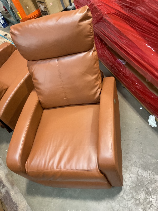 Photo 1 of **2 DAMAGED LEGS**BestMassage | Recliner Chair | No Massage Function | Pu Tan | with Lumbar Support, Adjustable Push Back, Wide Armrests, Footrest & Padded Seat | Easy Assembly | for Living Room, Home Theatre