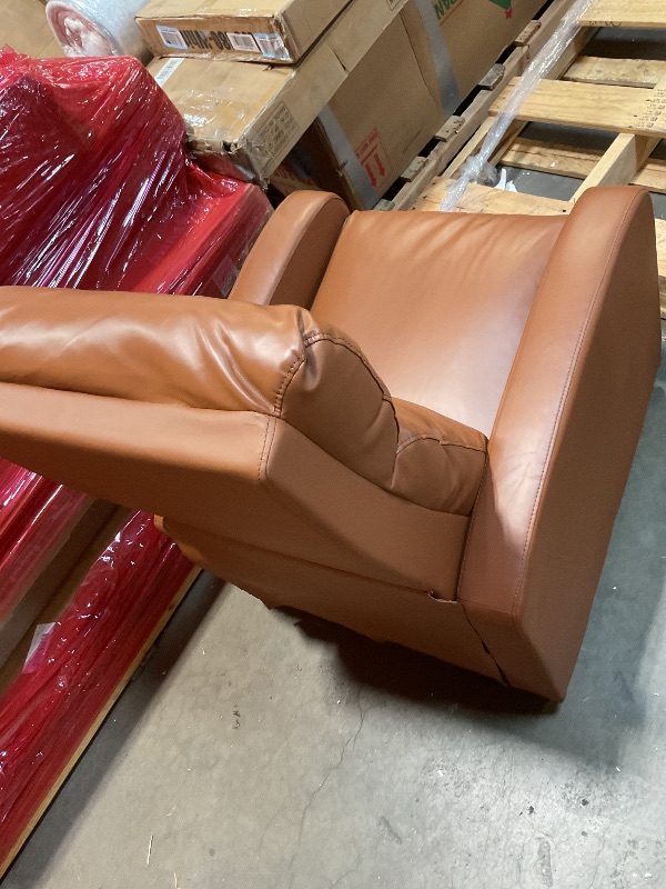 Photo 1 of **2 DAMAGED LEGS**BestMassage | Recliner Chair | No Massage Function | Pu Tan | with Lumbar Support, Adjustable Push Back, Wide Armrests, Footrest & Padded Seat | Easy Assembly | for Living Room, Home Theatre