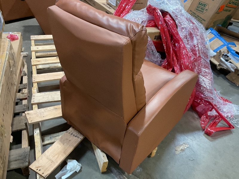 Photo 1 of **2 BROKEN LEGS*BestMassage | Recliner Chair | No Massage Function | Pu Tan | with Lumbar Support, Adjustable Push Back, Wide Armrests, Footrest & Padded Seat | Easy Assembly | for Living Room, Home Theatre