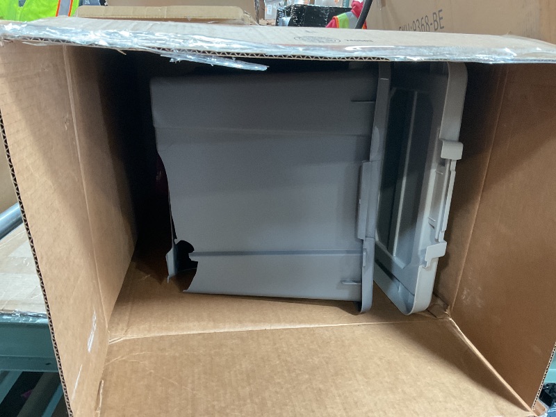 Photo 1 of ***ONLY ONE BIN*** Broken*** IRIS USA 20 Gallon Lockable Storage Totes with Lids, 6 Pack - Gray, Heavy-Duty Durable Stackable Containers, Large Garage Organizing Bins Moving Tubs, Rugged Sturdy Equipment Utility Tool Box