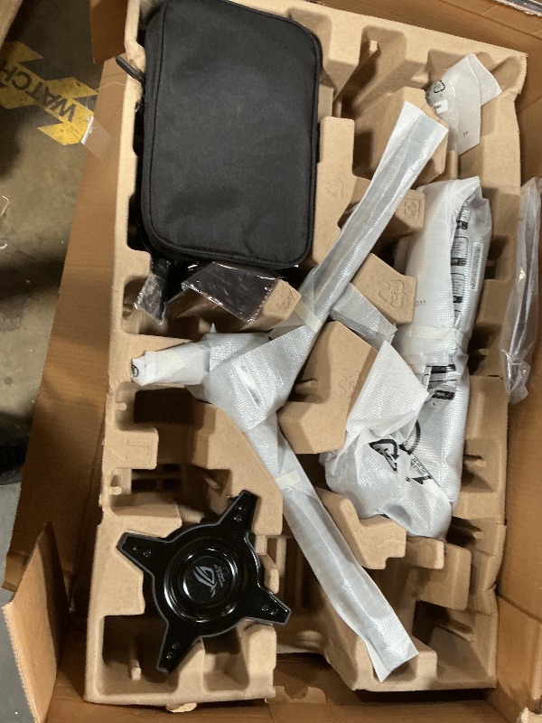 Photo 1 of ***CRACKED/CORNERS OF SCREEN BROKE*** VIEW PHOTOS ***ASUS ROG Swift OLED 27” 1440P Gaming Monitor (PG27AQDP) - WOLED, QHD, 480Hz, 0.03ms, G-SYNC Compatible, Custom Heatsink, AI Assistant, DisplayHDR400 True Black, 99% DCI-P3, True 10-bit, DisplayWidget