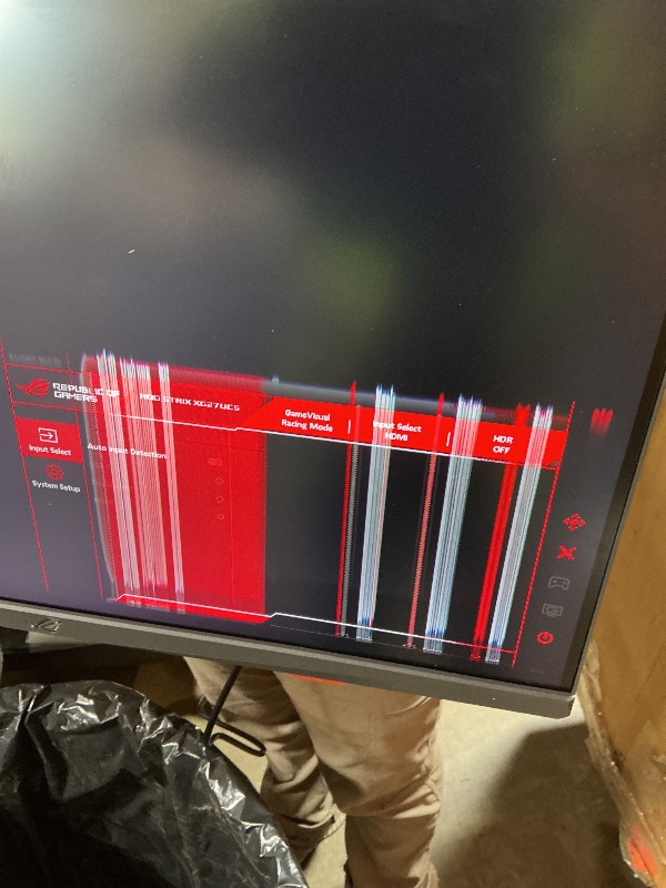 Photo 1 of *** BLURRED SCREEN/VIEW PHOTOS***ASUS ROG Strix 27” 4K HDR400 USB-C Gaming Monitor(XG27UCS)–UHD (3840 x 2160), 160Hz, 1ms, Fast IPS,130% sRGB,Extreme Low Motion Blur Sync, G-Sync Compatible, DisplayWidget, Tripod socket, 3yr warranty