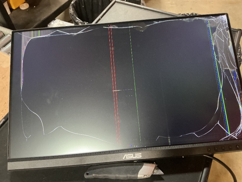 Photo 1 of *** FOR PARTS ONLY/ SCREEN BROKEN *** ASUS 24" 1080P Multi-Touch Monitor (BE24ECSBT) - Full HD, IPS, 10-Point Touch, IPS, Eye Care, USB-C with Power Delivery, HDMI, DisplayPort Daisy Chain, Height Adjustable, VESA Wall Mountable