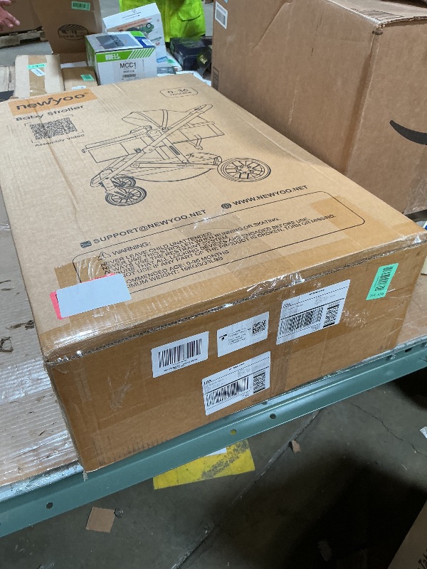 Photo 1 of *** RECOMENDED FOR PARTS ONLY/ MISSING ASSEMBLY PIECES *** newyoo Infant Strollers with Bassinet Mode, Nestro 516M, Convertible/Reversible Seat & Cup Holder, Coches para Bebes, 2 in 1 Rear-Facing Pram from Newborn to Toddler, Pink