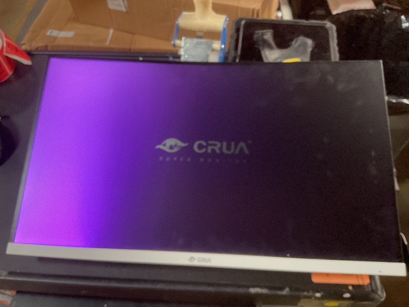 Photo 1 of *** PART OF DISPLAY FUNCTION***ALCRUA 24 Inch Curved Monitor, FHD(1920×1080P) 100HZ 120% sRGB Computer Monitors, Narrow Bezels on Three Sides, Blue Light Filter PC Monitor for Home, Office and Dormitory(HDMI, VGA)-White