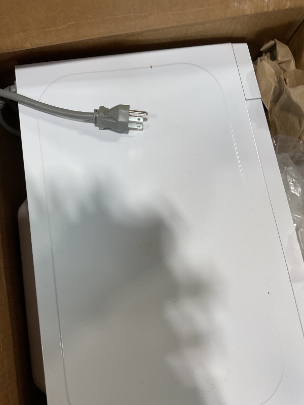 Photo 1 of **NON FUNCTIONAL** Commercial Chef 0.7 Cu. Ft. Countertop Microwave Oven, Touch Controls with Digital LED Display, 700W Small Microwave with 10” Turntable Plate, Push Button Door, 10 Power Levels, CHM7MW, White