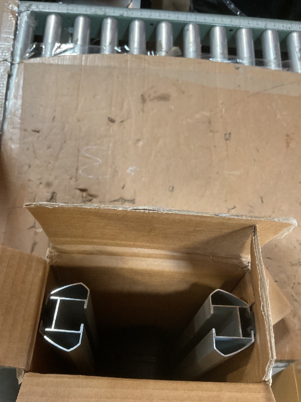 Photo 1 of **MISSING PARTS** Amazon Basics Cross Rail Roof Rack, 52 inches, Fits up to 46" Spans between Raised Side Rails with Gap, Pack of 2, Black/Silver