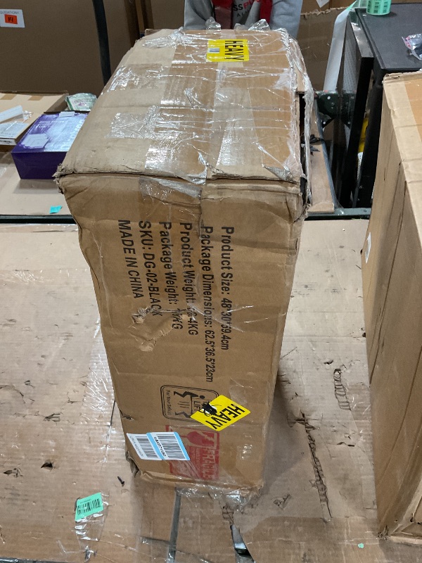 Photo 1 of ***FOR PARTS ONLY HAS DAMAGED PIECES / PARTIAL SET ONLY 1 NIGHT STAND*** GRAINLLE Wood Night Stand Set 2 Fluted Dresser for Bedroom 2 Drawers End Tables Nightstands Set of 2, Storage Modern Bedside Table Set of 2, Black Nightstand