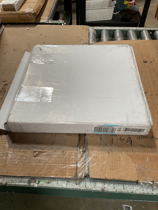 Photo 1 of 17×17 inches Oversized Clear Acrylic Ottoman Tray Extra Large Decorative Tray Spill-Proof Serving Trays with Handles King-Size Safe Edge Organizer for Coffee Table Countertop Breakfast