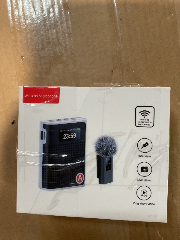 Photo 1 of 2026 New Upgraded Voice Amplifier Wireless Microphone with Magnetic Lavalier, LED Display Screen, Rechargeable Portable Microphone Speaker for Teachers, Classroom, Yoga, Meetings, Speeches, Tours